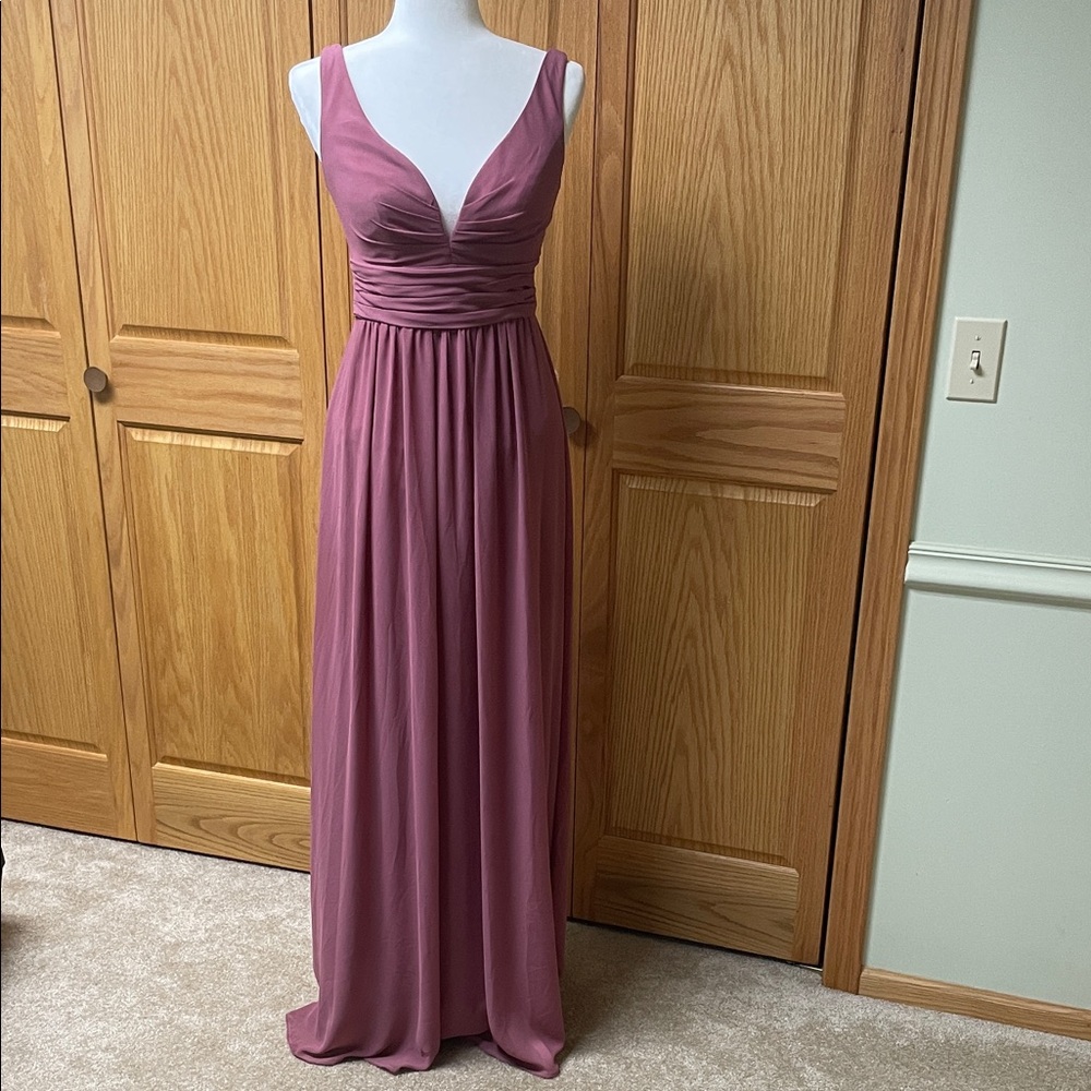 Bill Levkoff Mauve Formal Maxi Dress
